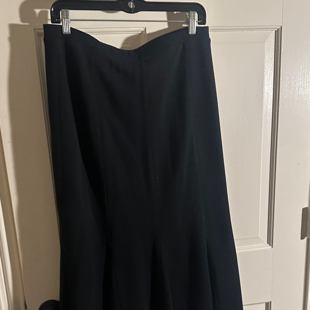 Eileen Fisher Classic Black A-Line Skirt